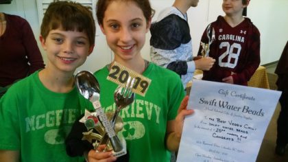 Children who won in two chili categories!